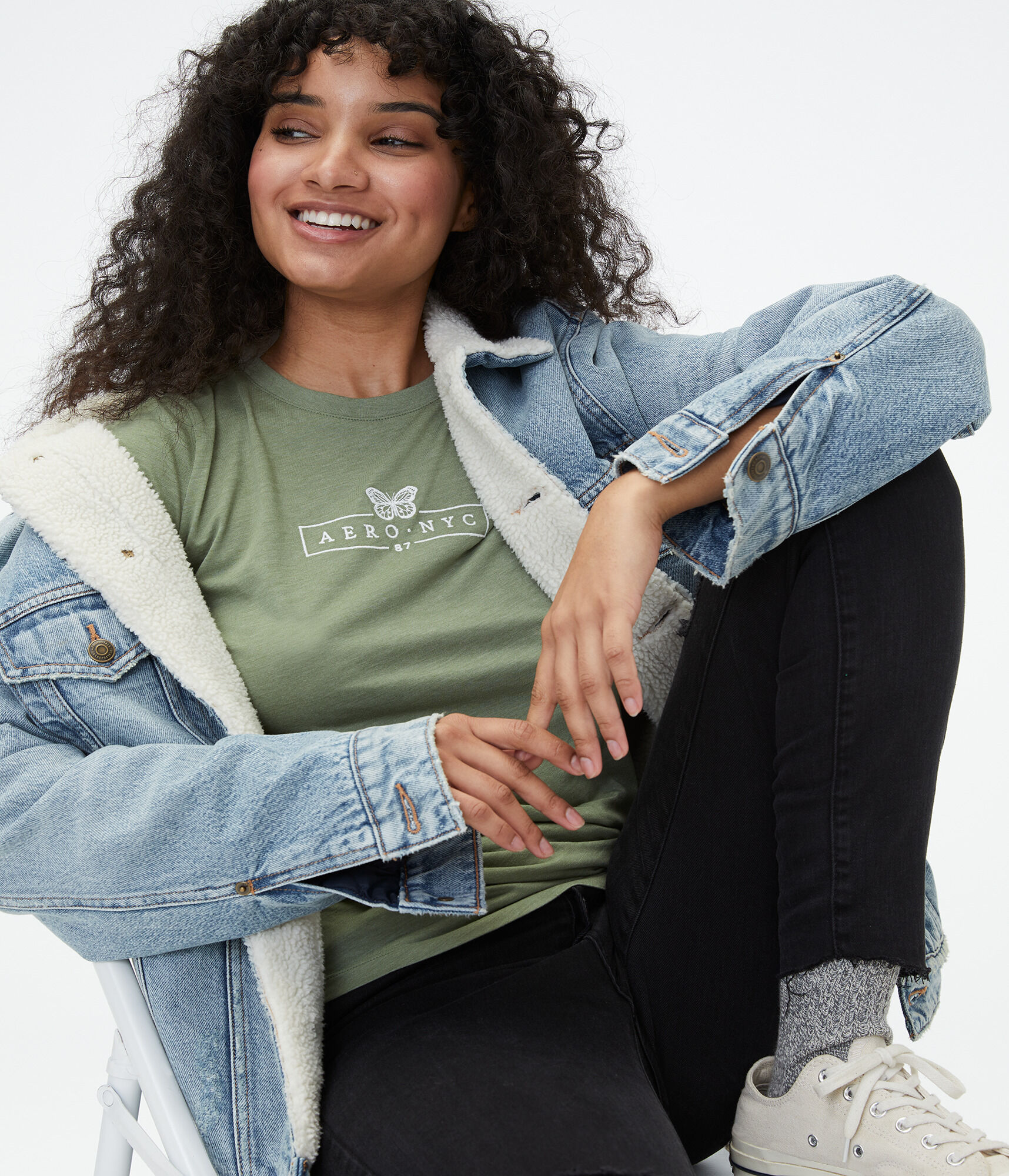 Aero NYC Butterfly Box Graphic Tee