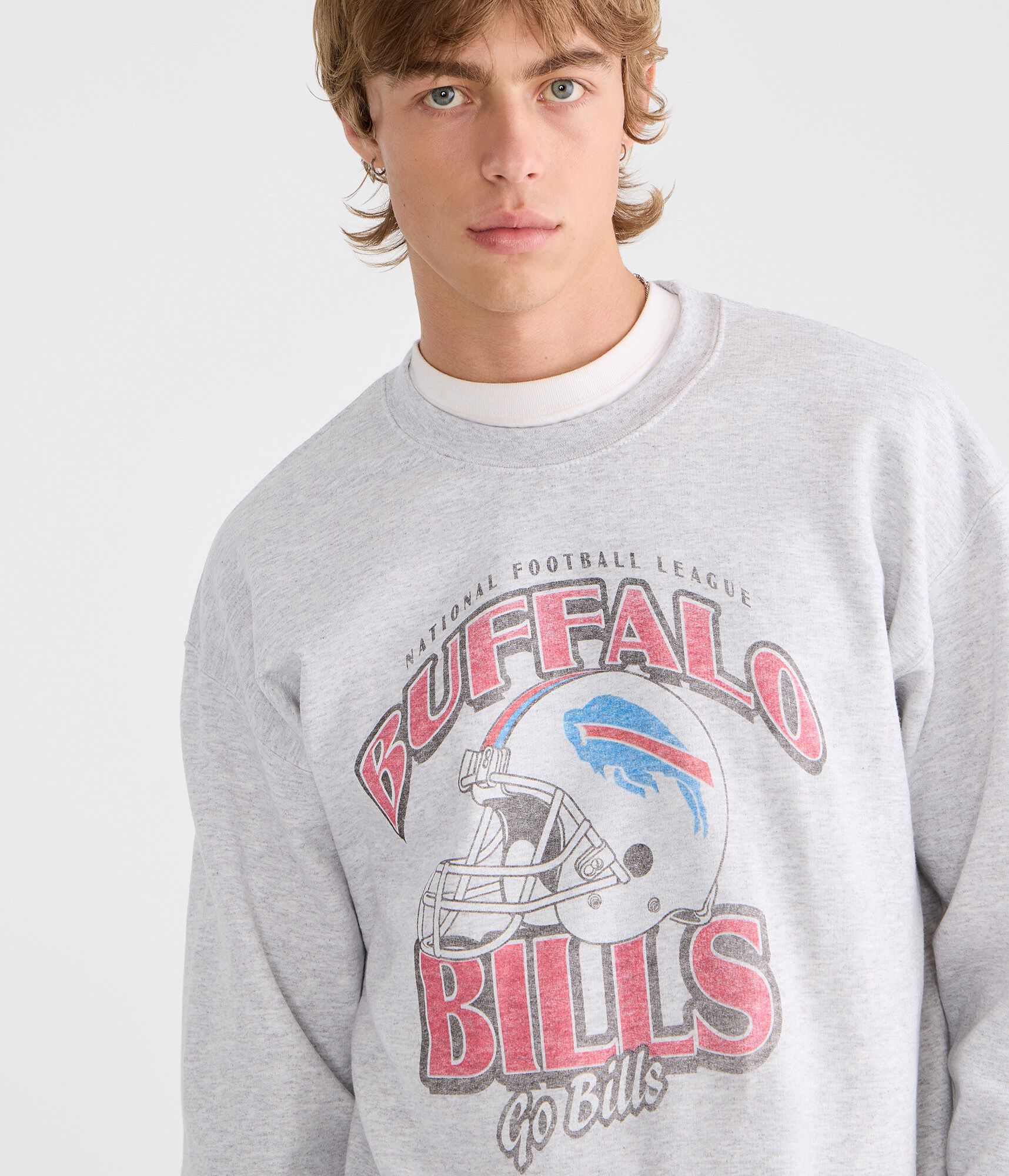 Buffalo Bills Helmet Crew Sweatshirt