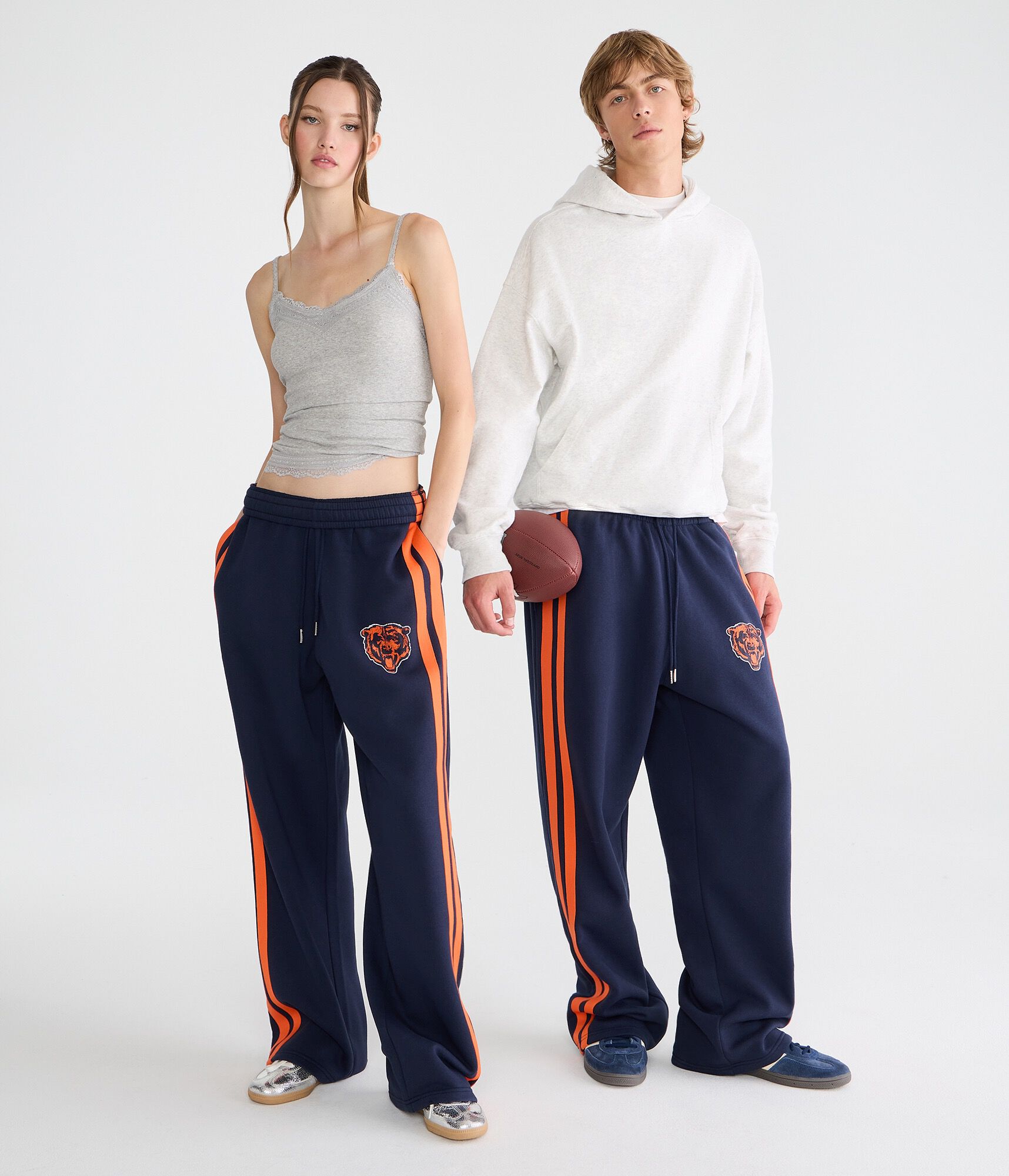 Chicago Bears Baggy Fleece Track Pants