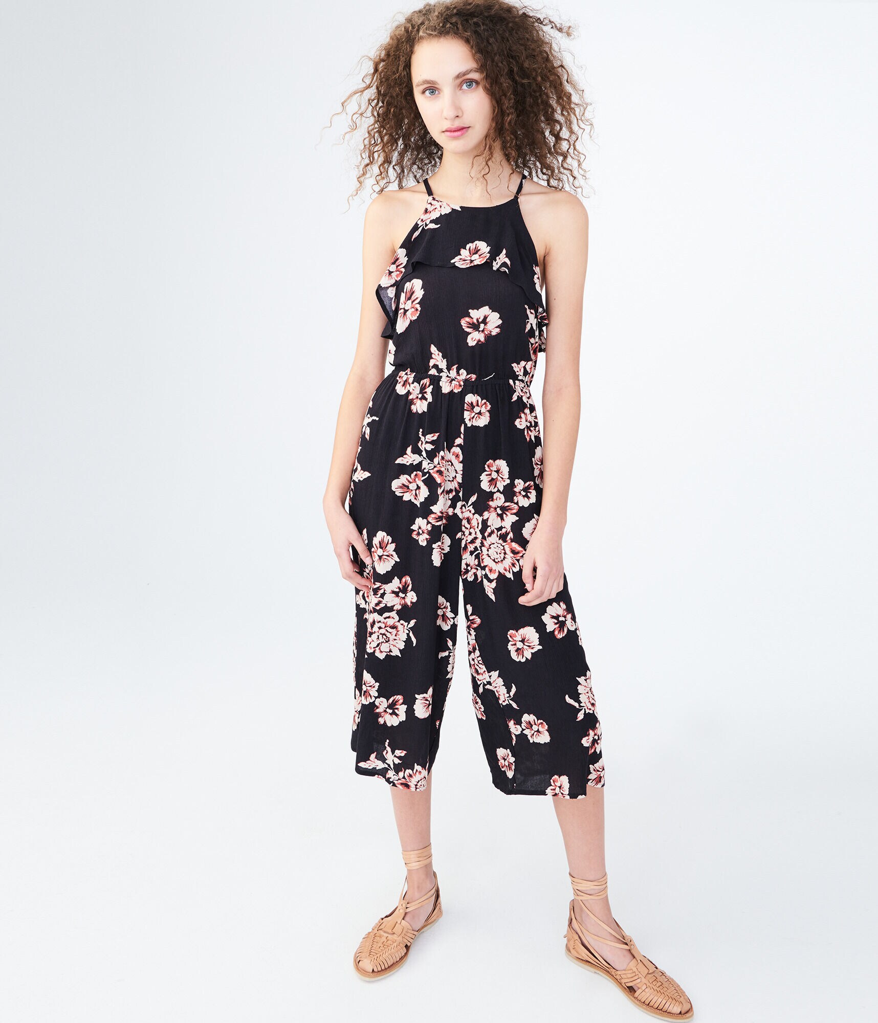 Floral Ruffle Jumpsuit
