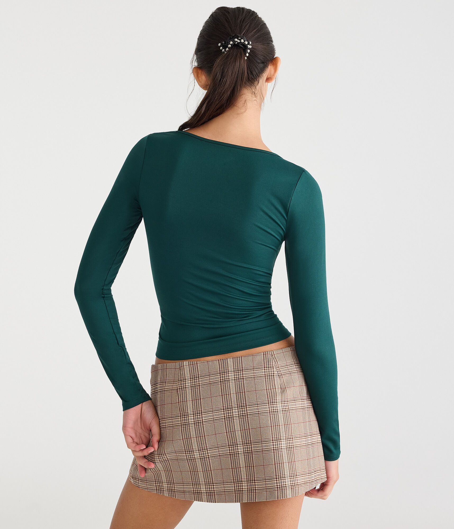 Long Sleeve Buttery Soft Scoop-Neck Tee