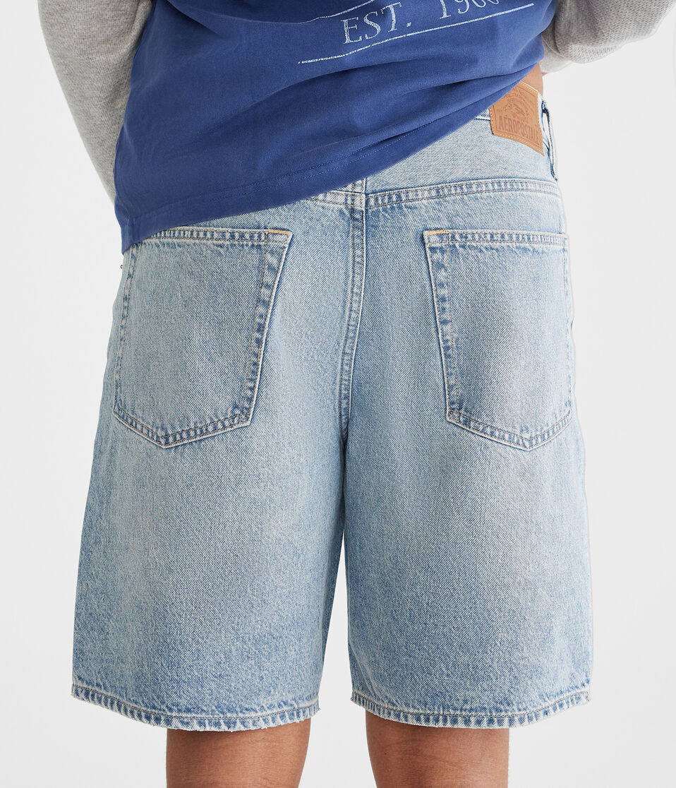 Loose Straight Denim Shorts 9"