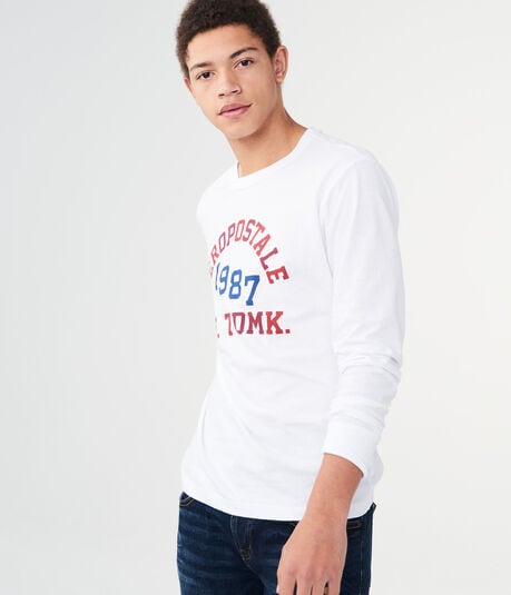 Long Sleeve Aero 1987 Trademark Graphic Tee Long Sleeve Aero 1987 Trademark Graphic Tee
