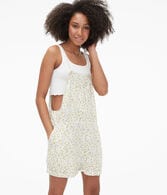 Floral Linen Shortalls