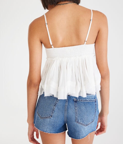 Eyelet Babydoll Cami