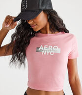 Aero NYC Box Logo Foil Graphic Tee