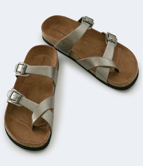 Crisscross-Strap Cork Sandal Crisscross-Strap Cork Sandal