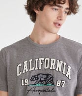 Aeropostale California Bear Appliqué Graphic Tee