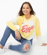 Long Sleeve Kellogg's Eggo Waffles Cropped Graphic Tee***