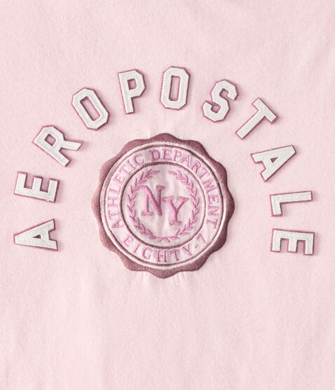 Aeropostale Arch Crest Appliqué Graphic Tee Aeropostale Arch Crest Appliqué Graphic Tee