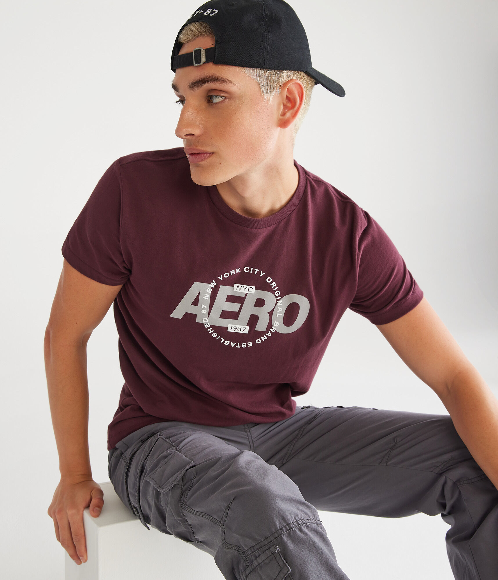 Aero Center Circle Logo Graphic Tee
