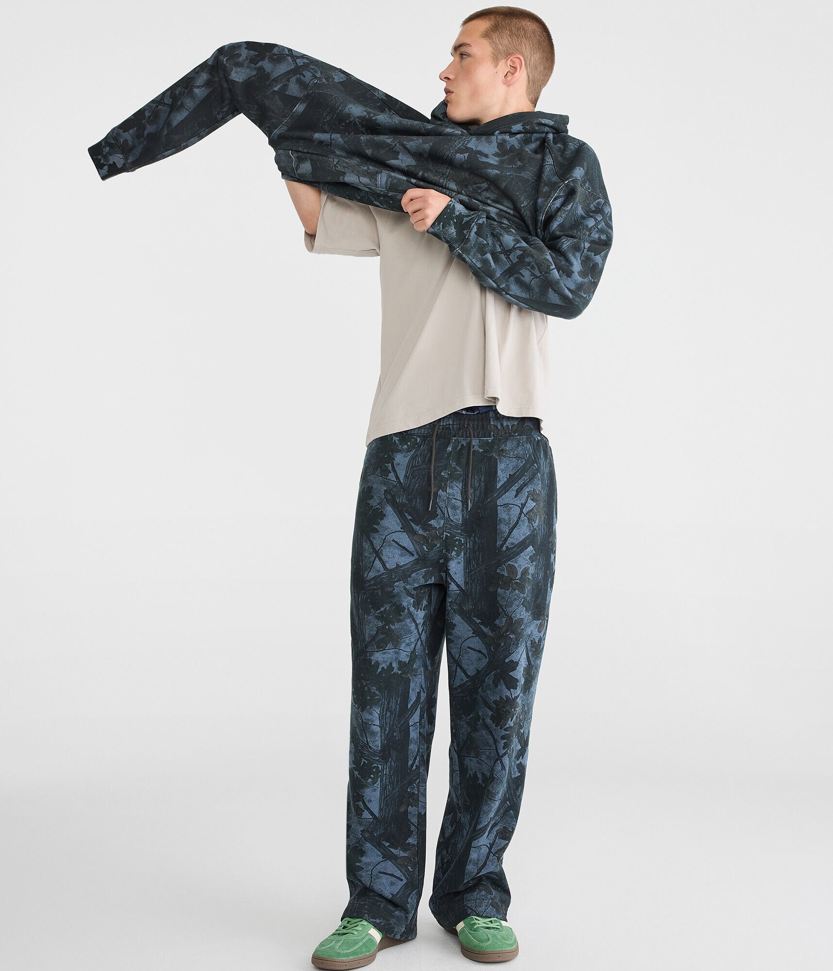 Cloud Soft Dark Forest Camo Baggy Sweatpants