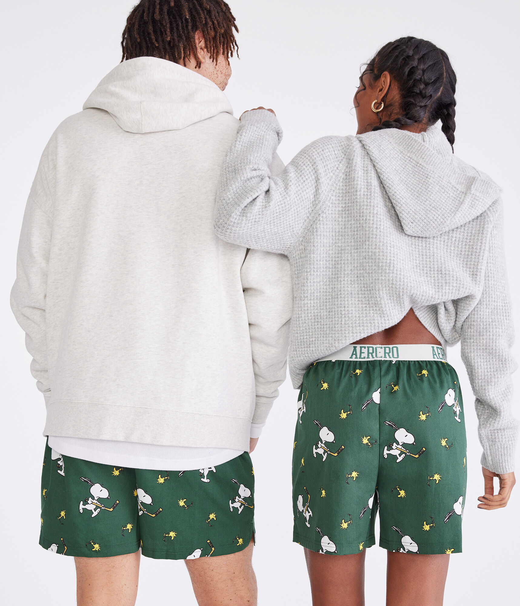 Peanuts&reg; | A&eacute;ropostale Snoopy Hockey Woven Boxers
