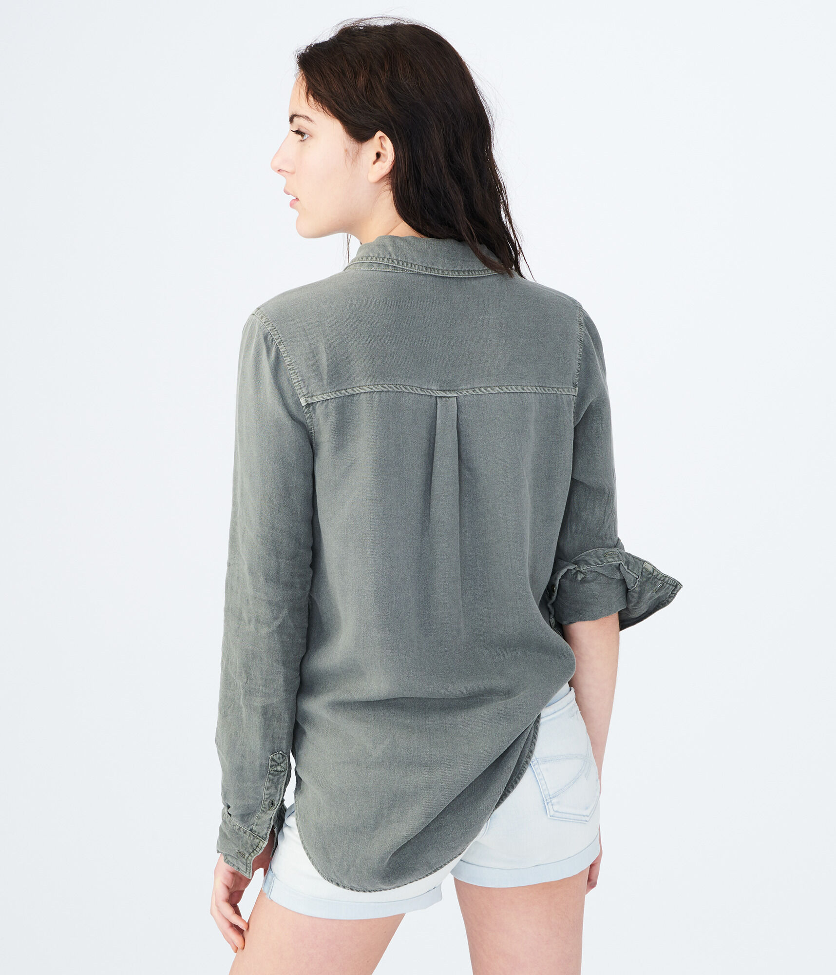 Long Sleeve Utility Woven Shirt