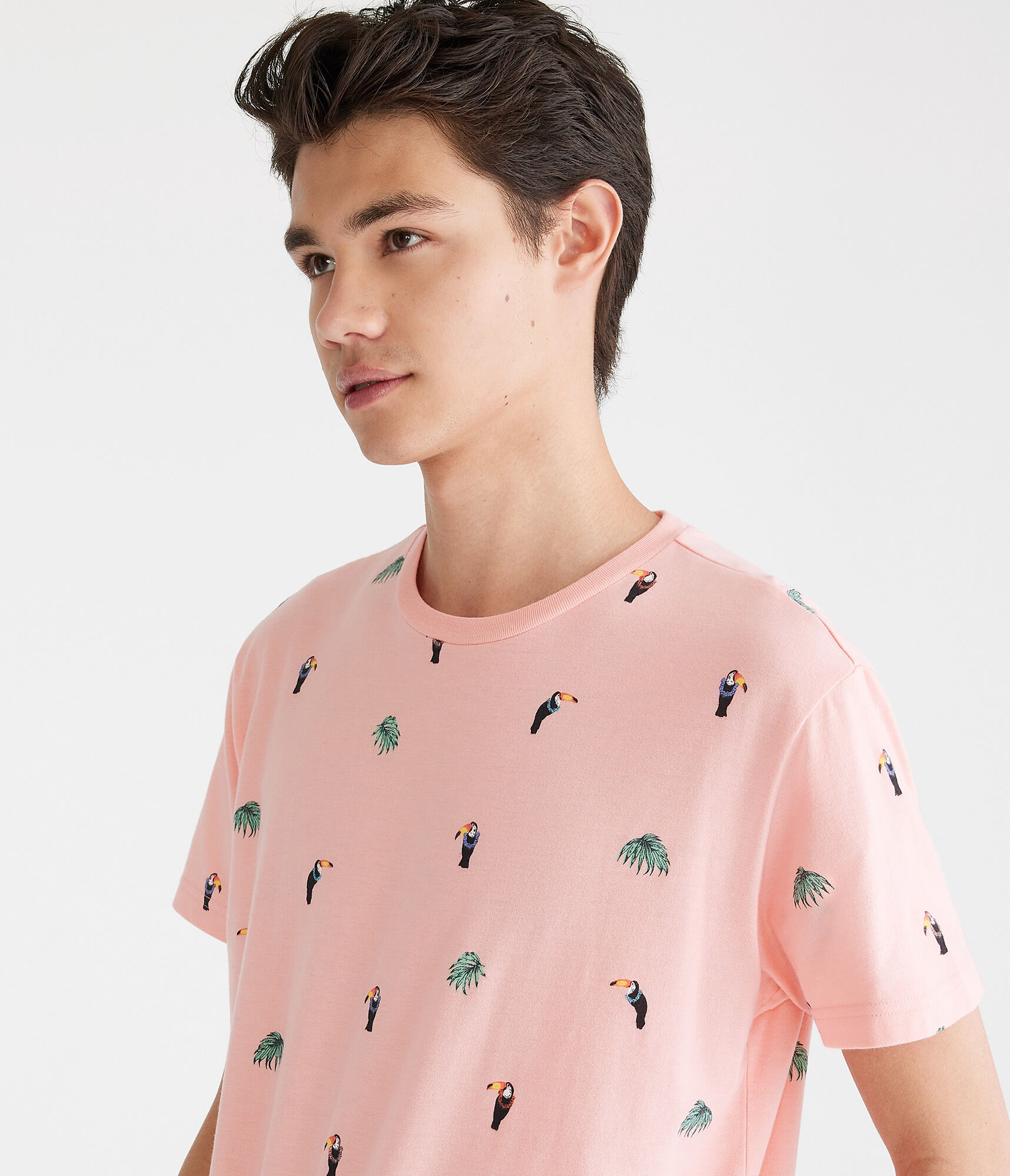 Toucan Palms Print Graphic Tee