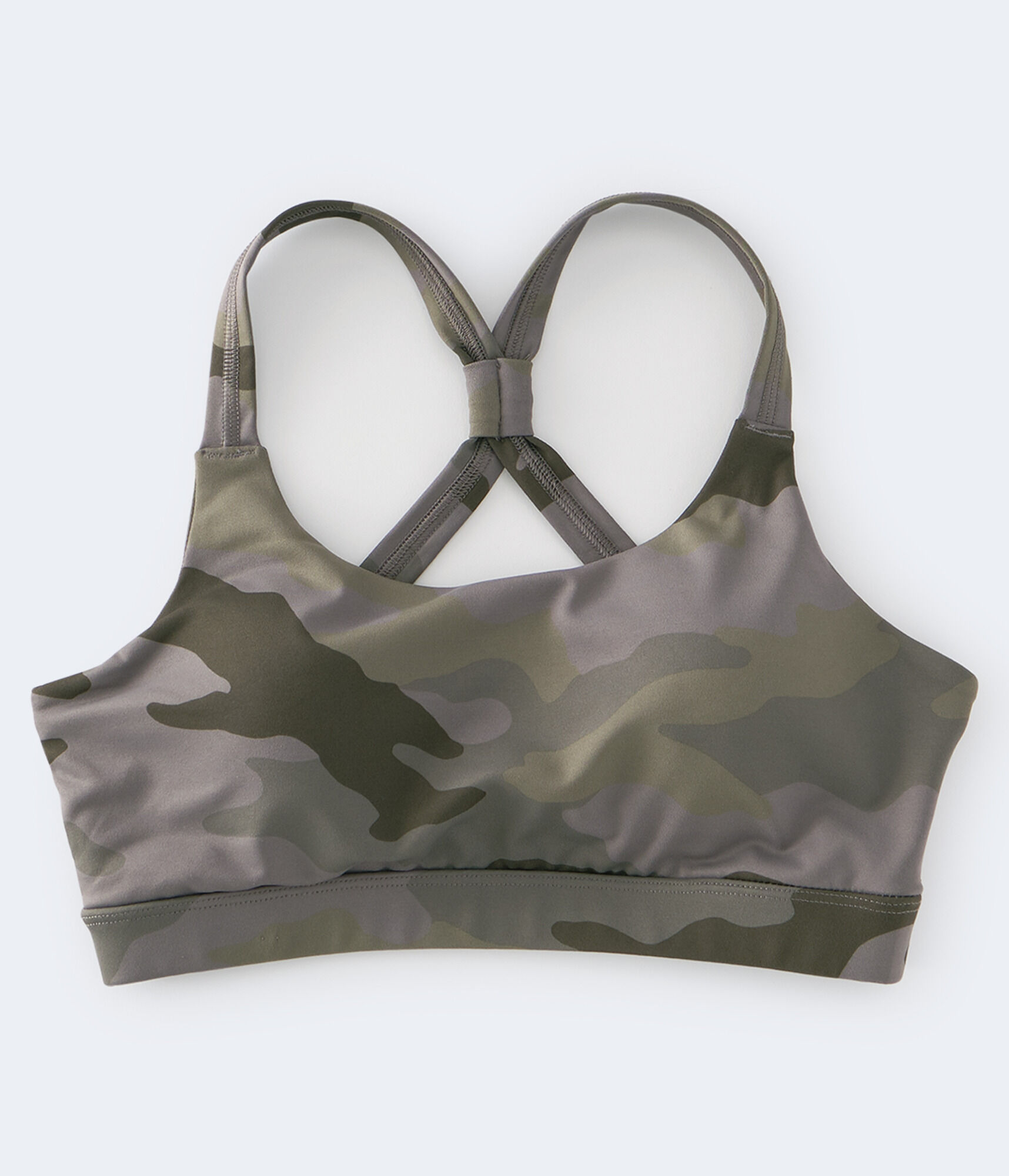 Camo Crisscross-Back Sports Bra***