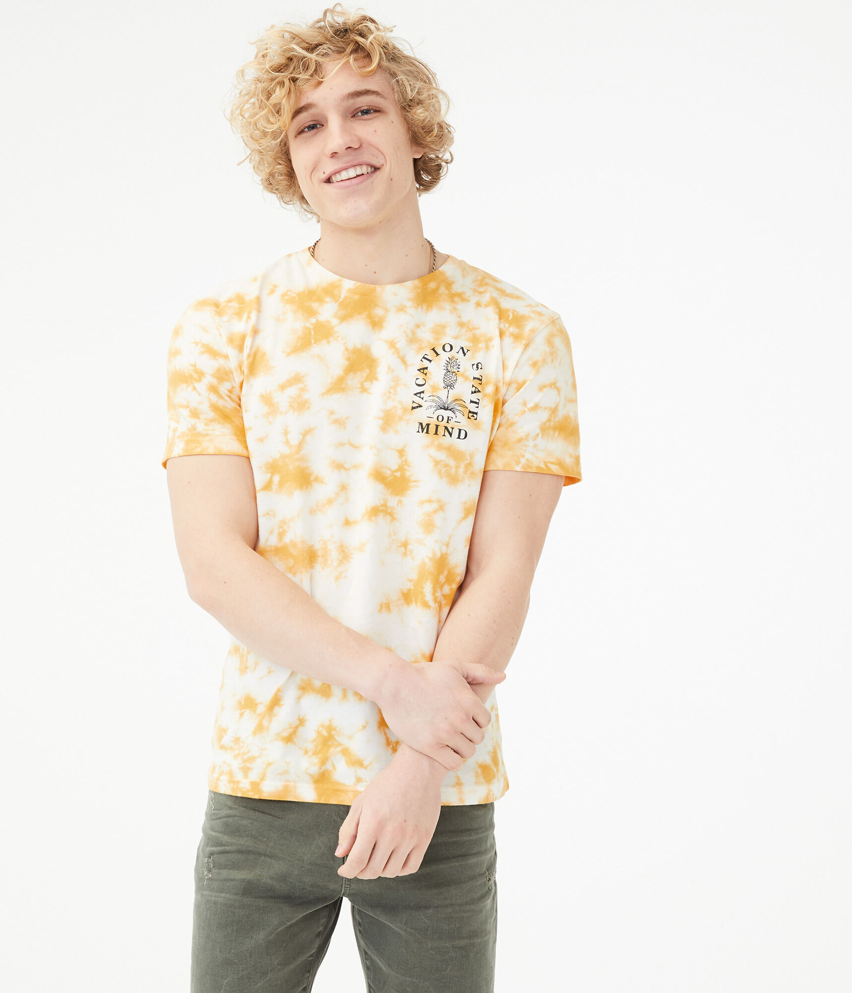 Pineapple Vacation Tie-Dye Graphic Tee