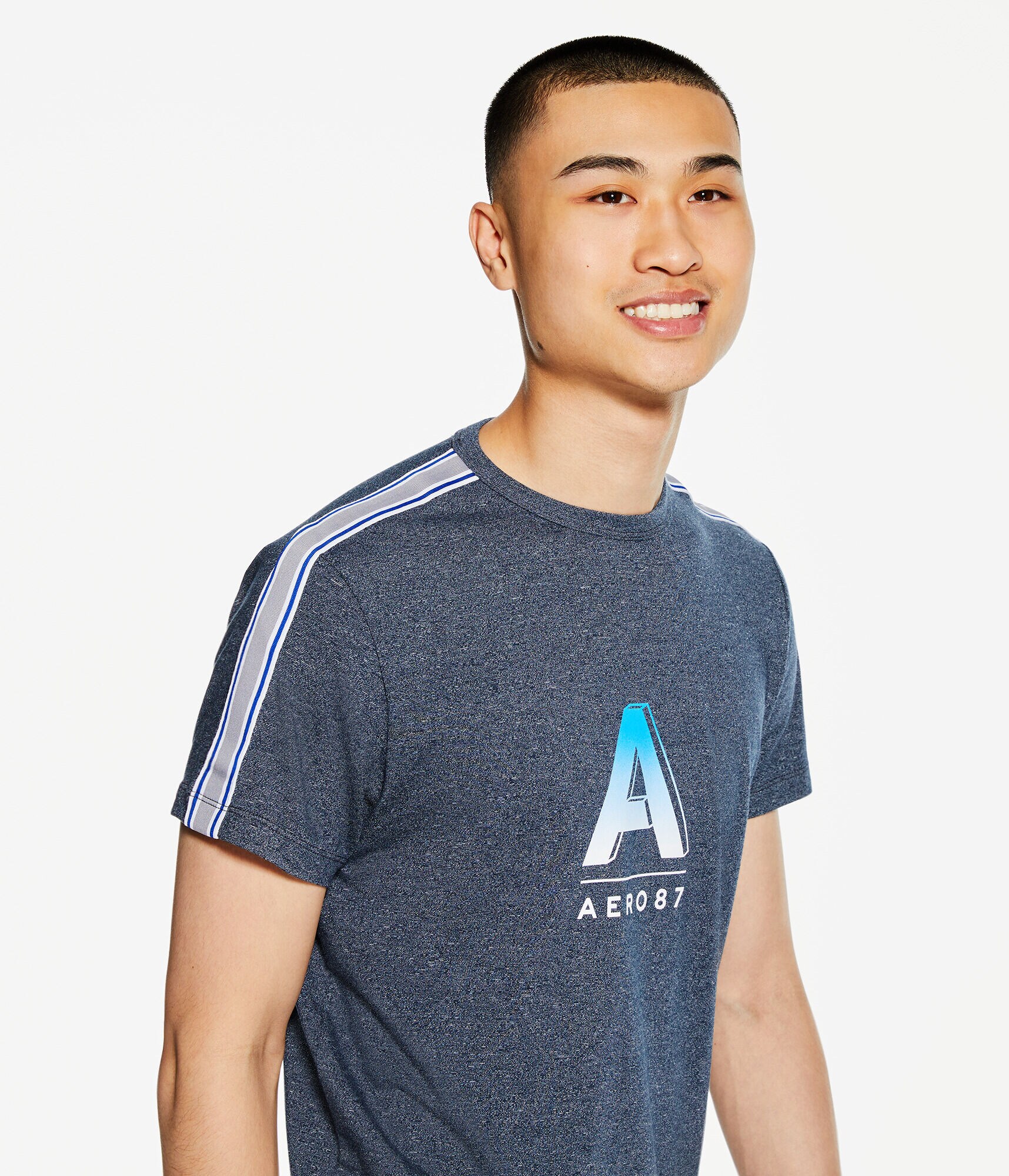 Aero 87 Sleeve Tape Stretch Graphic Tee