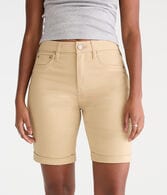 Curvy Seriously Stretchy High-Rise Uniform Bermuda Shorts
