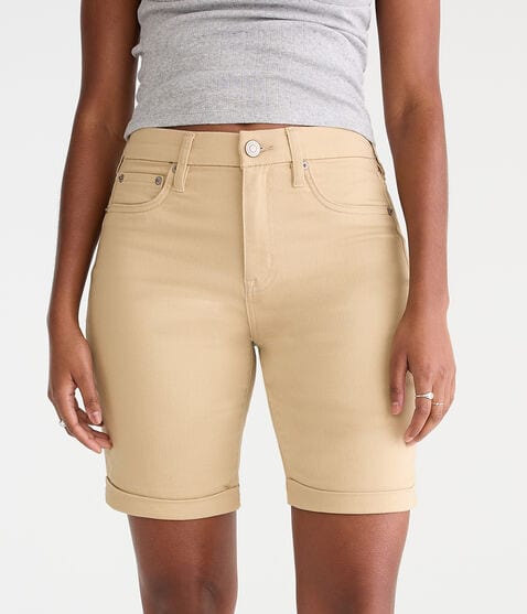 Curvy Seriously Stretchy High-Rise Uniform Bermuda Shorts Curvy Seriously Stretchy High-Rise Uniform Bermuda Shorts