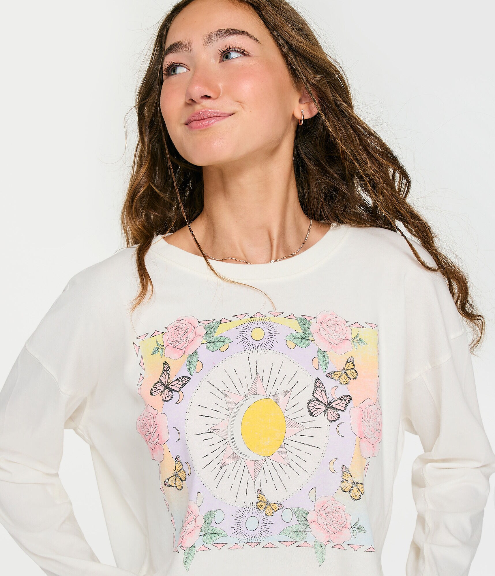 Long Sleeve Sun Boyfriend Graphic Tee