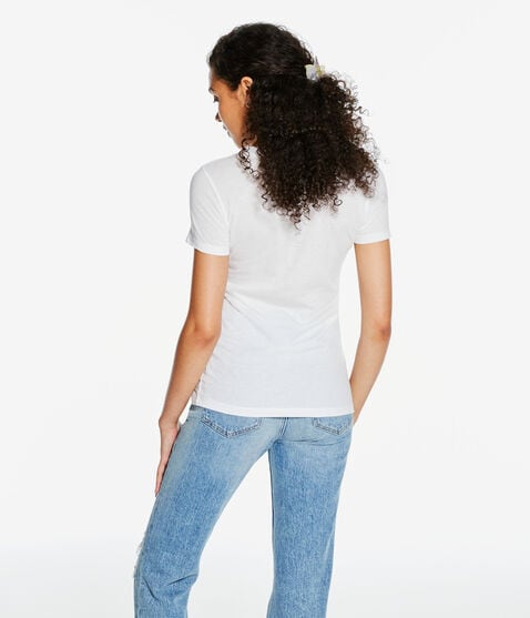 Butterfly Mushroom Circle Graphic Tee Butterfly Mushroom Circle Graphic Tee