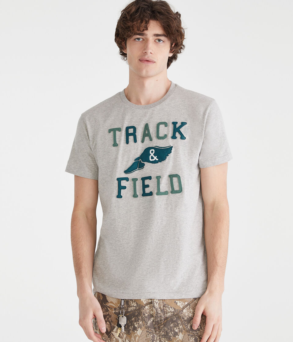 Track & Field Appliqué Graphic Tee