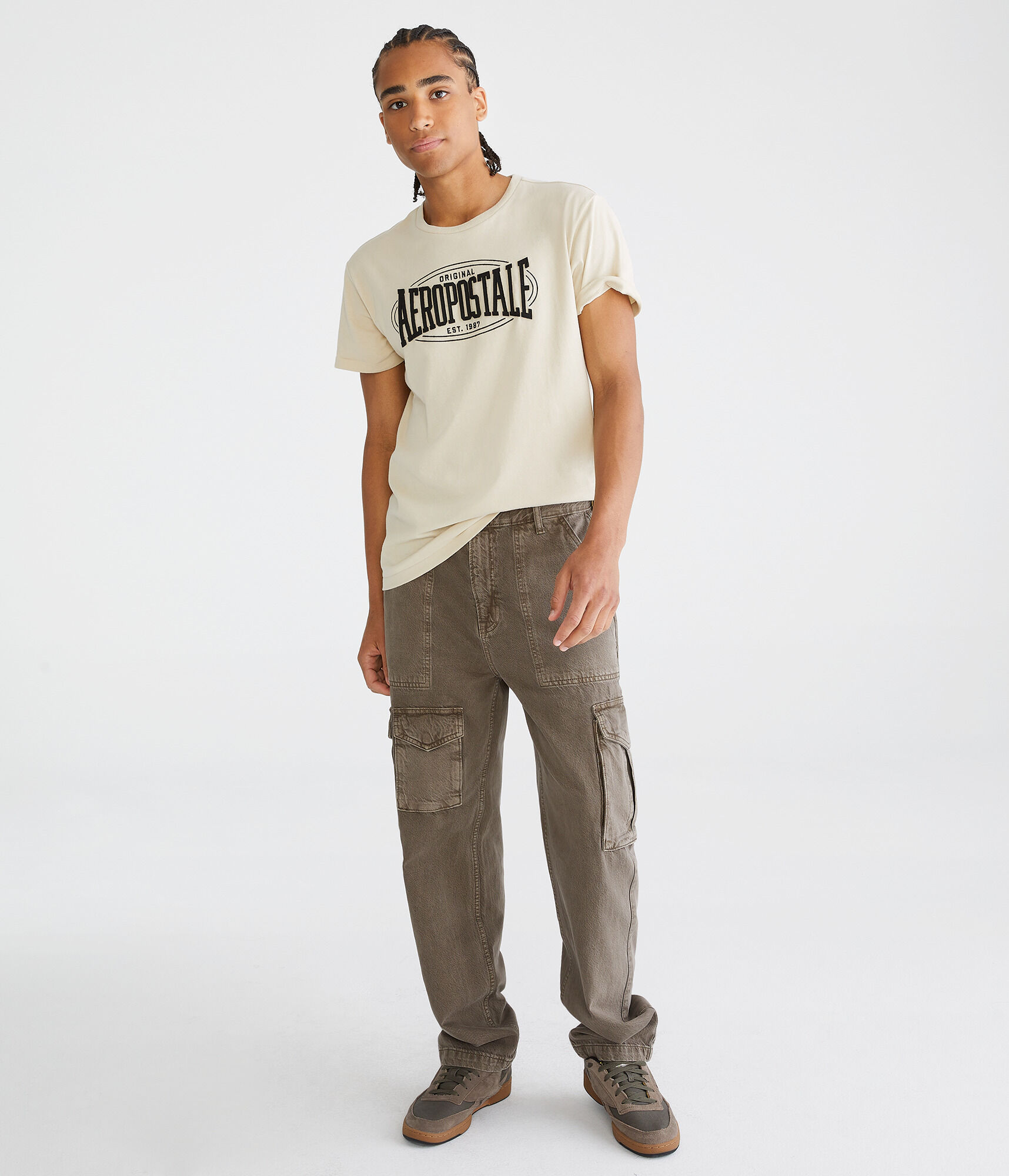 Aeropostale Oval Appliqué Graphic Tee