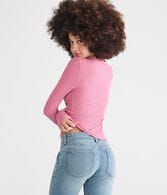 Long Sleeve Buttery Soft V-Neck Henley