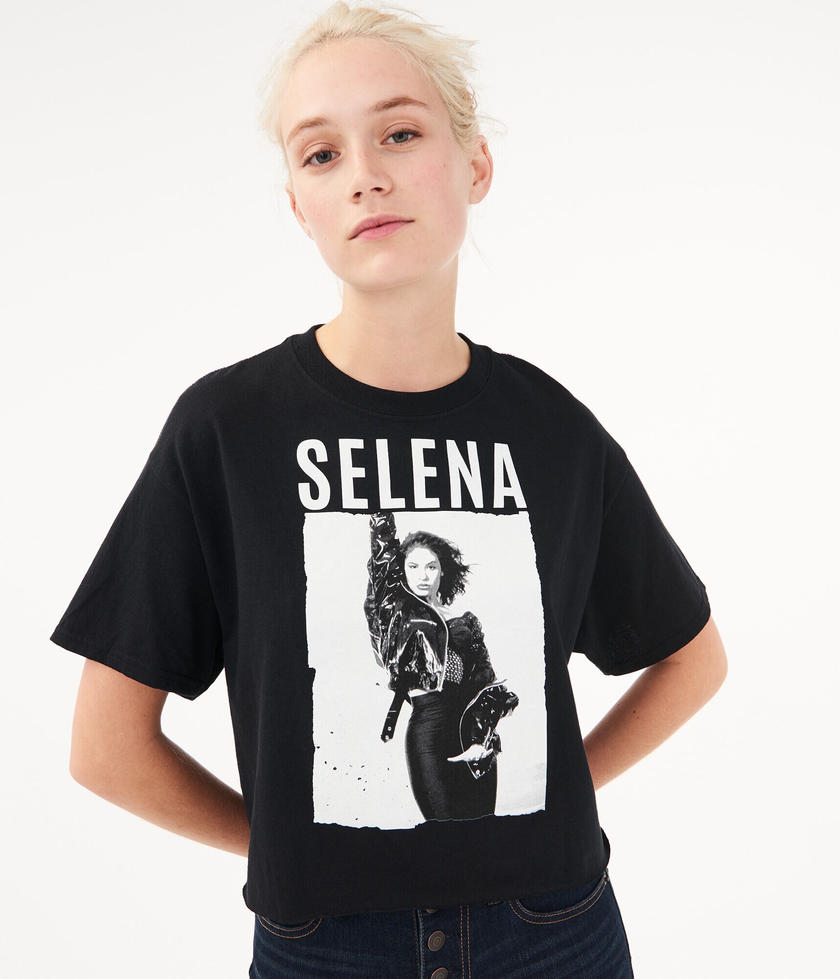 Selena Crop Graphic Tee
