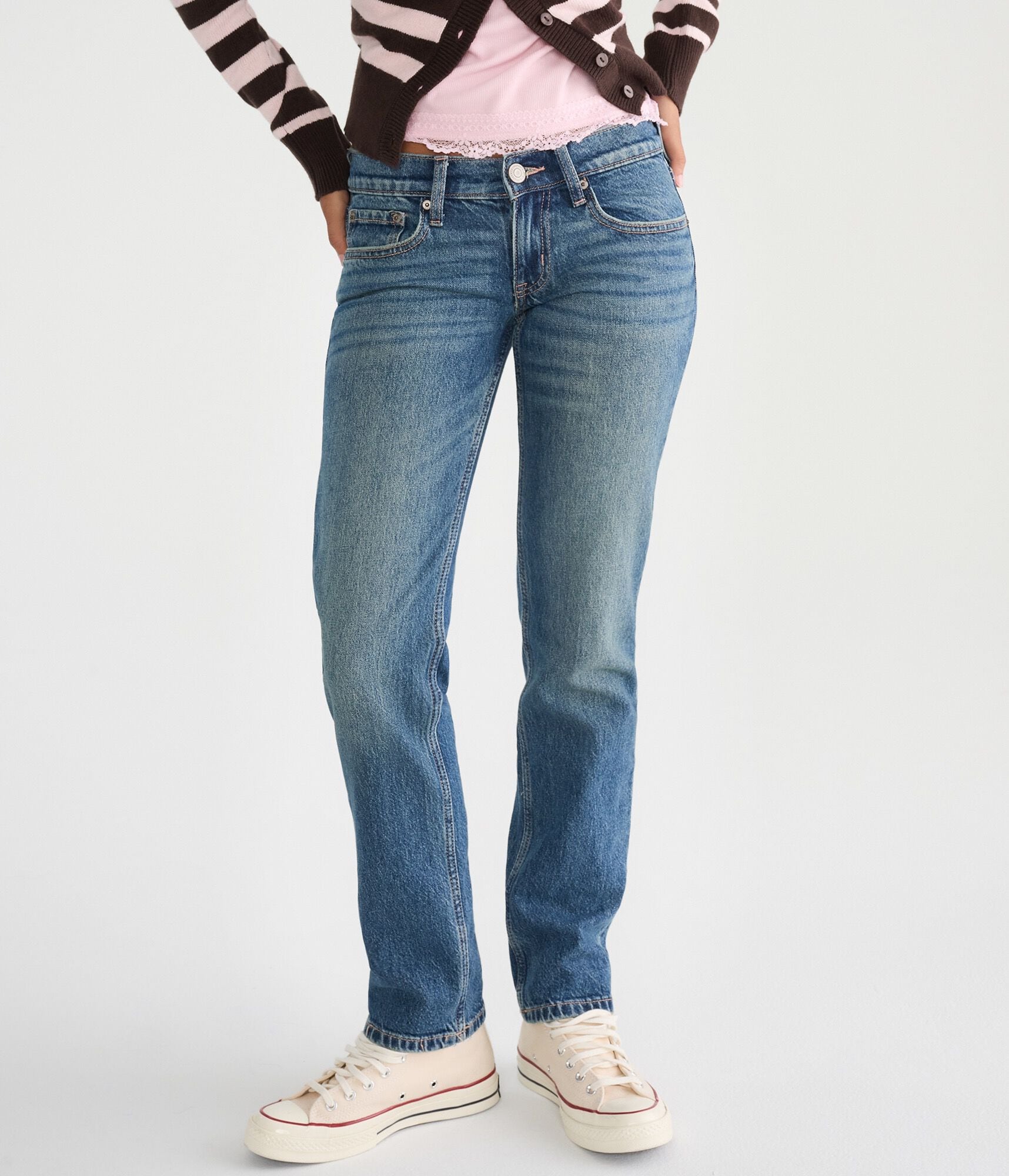 Super Low-Rise Straight Jean