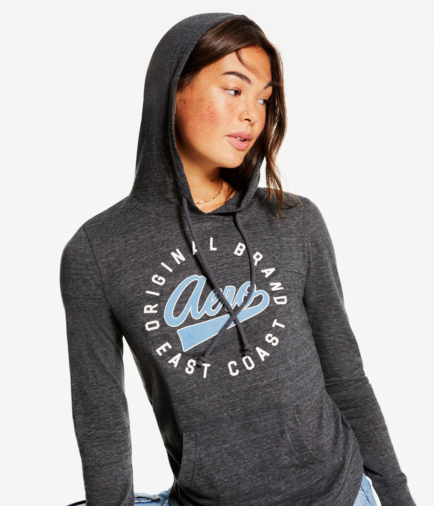 Aero Script Circle Lightweight Pullover Hoodie