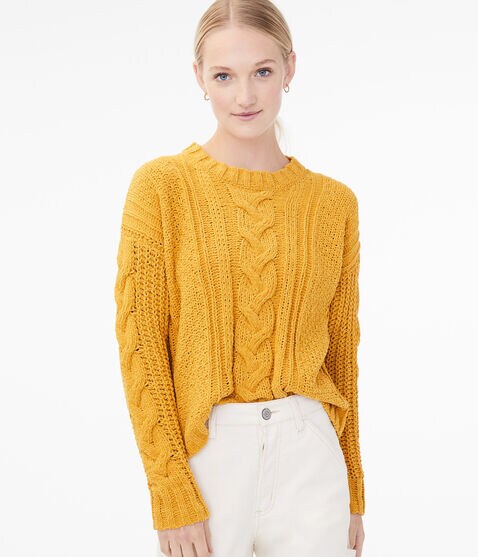 Chenille Cable Sweater Chenille Cable Sweater