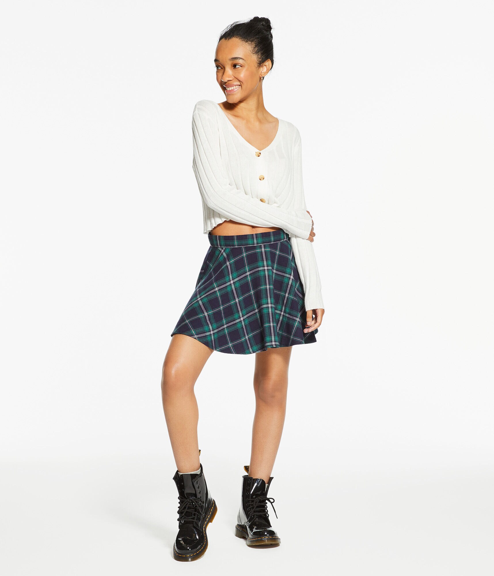 Ribbed V-Neck Cardigan