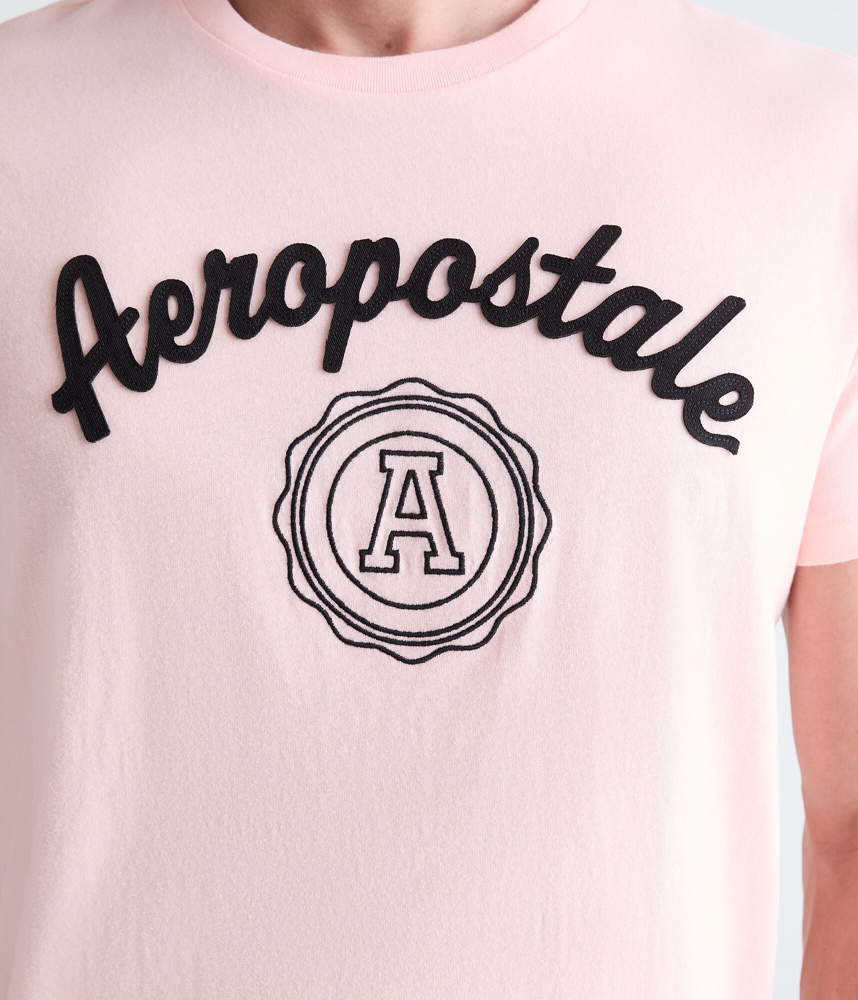 Aeropostale Crest Appliqu&eacute; Graphic Tee