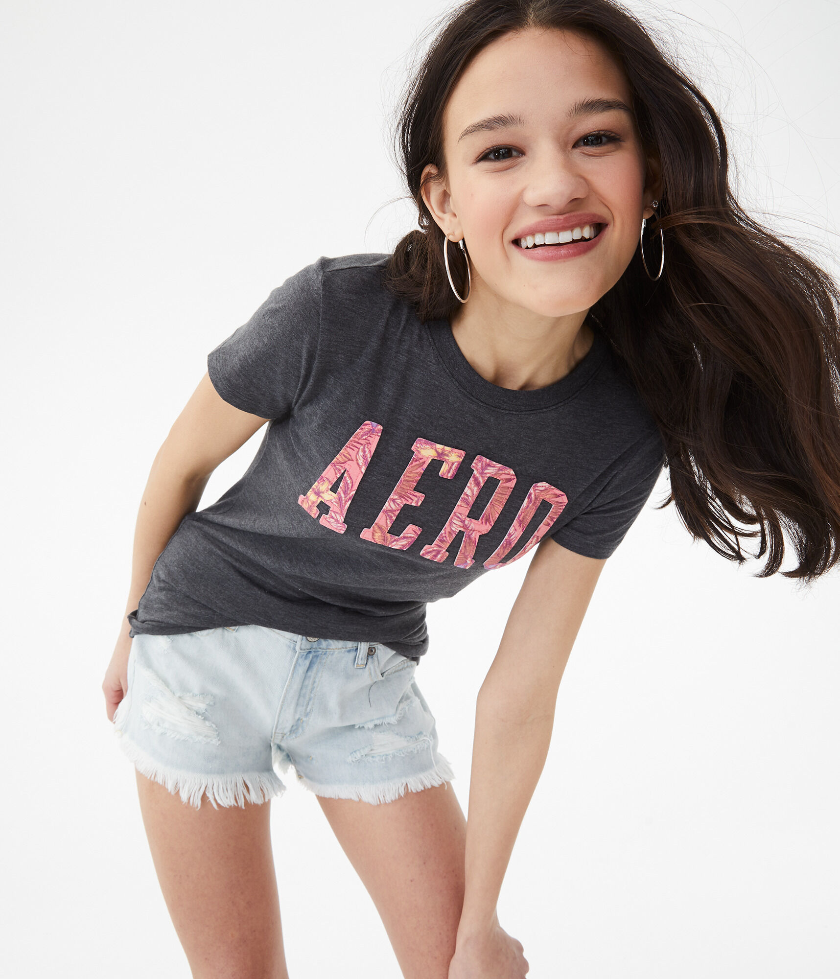 Tropical Flower Aero Graphic Tee