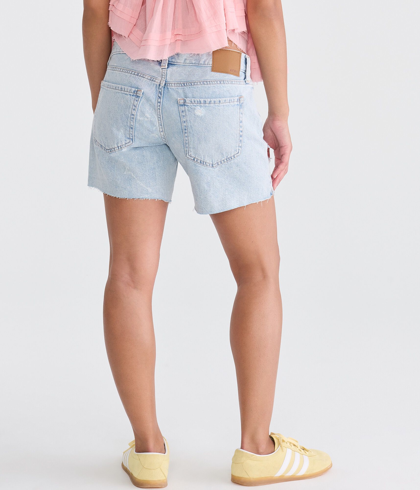 Super Low-Rise Baggy Denim Shorts 6"