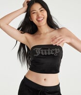 Juicy Couture Bling Velour Tube Top