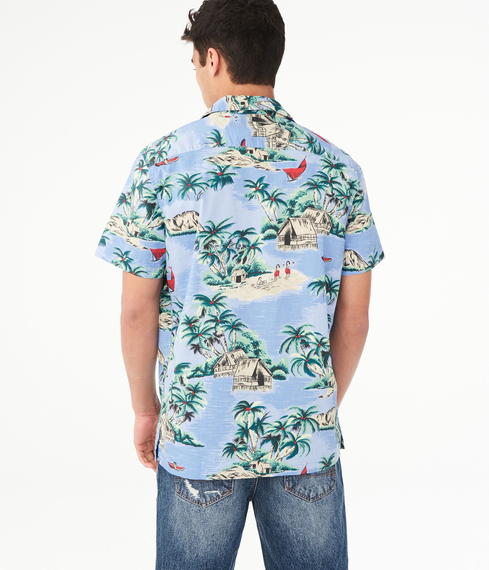 Island Life Button-Down Resort Shirt