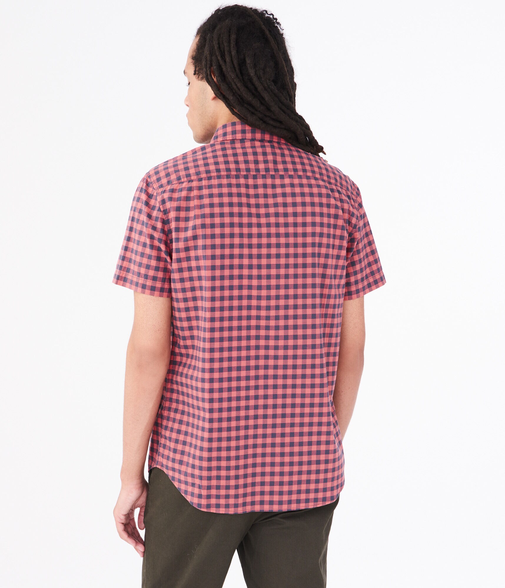 Gingham Button-Down Shirt