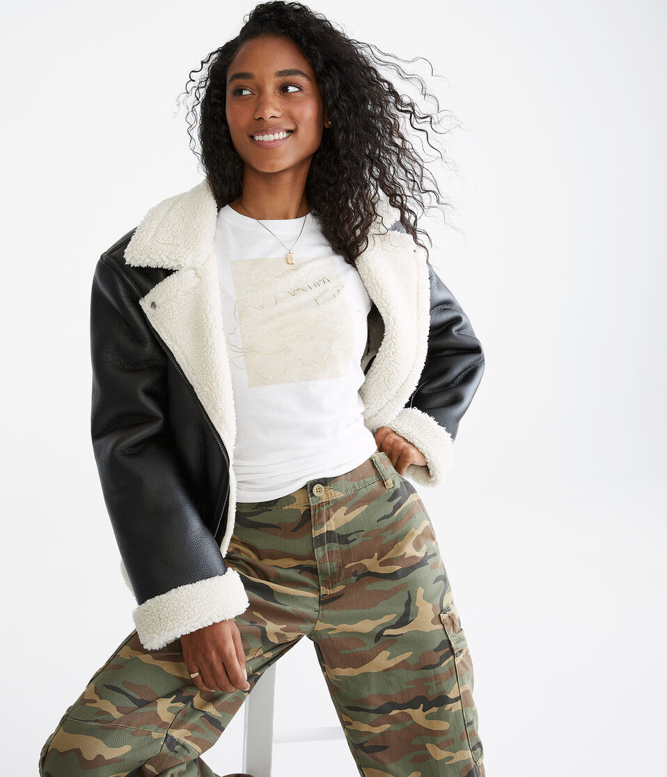 Boxed Flower Foil Graphic Tee