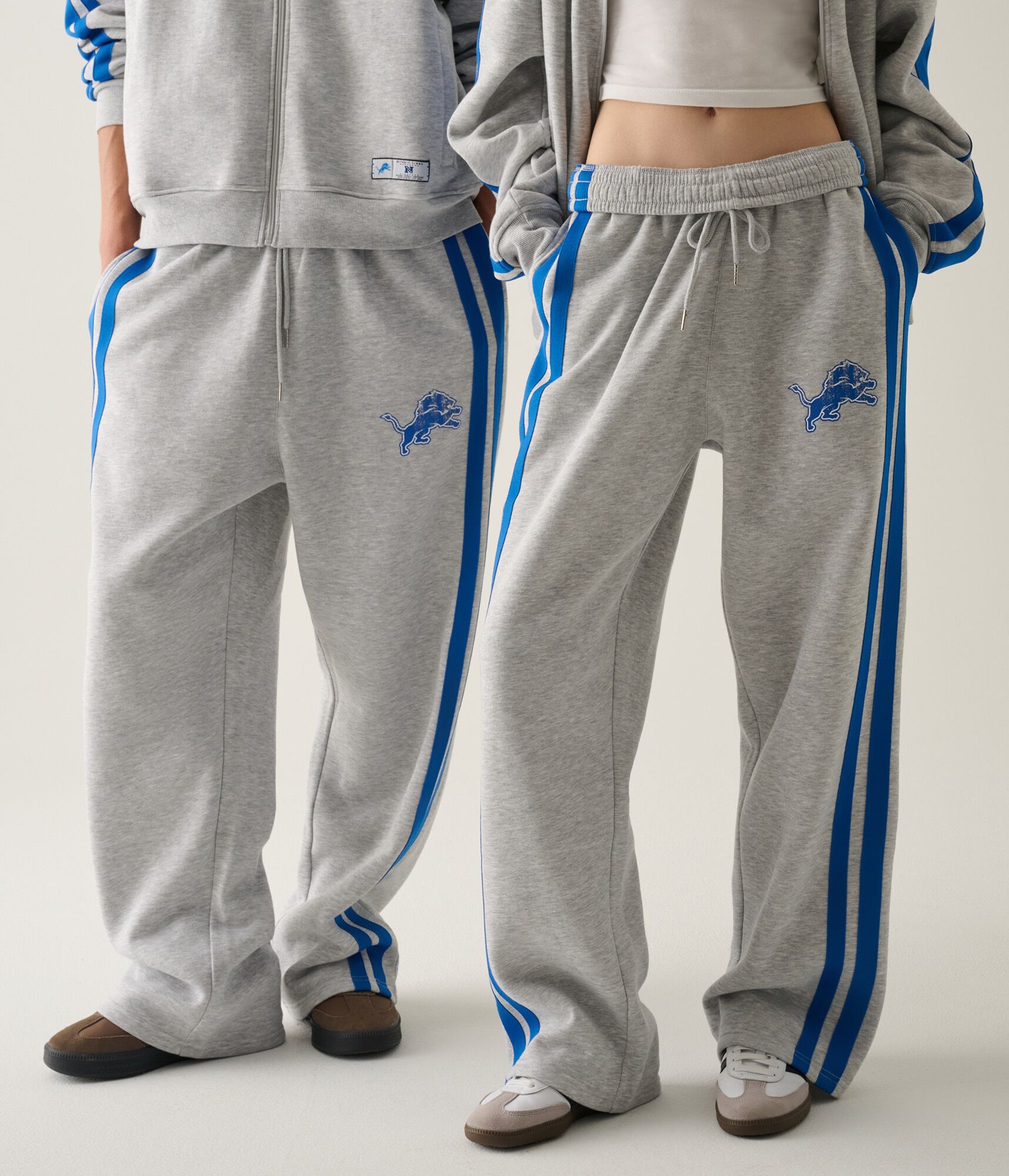 Detroit Lions Baggy Fleece Track Pants