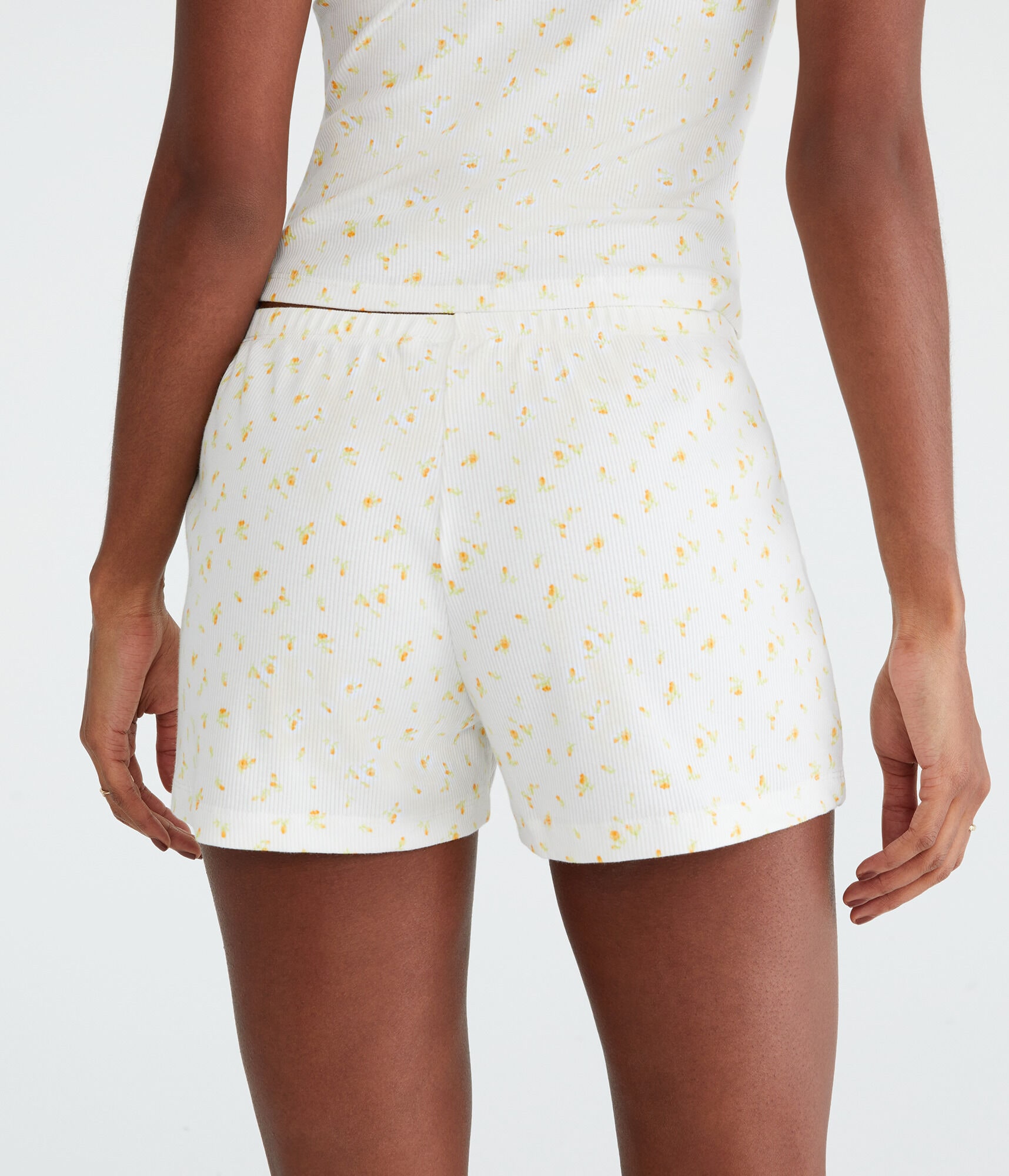 Floral Knit Sleep Shorts