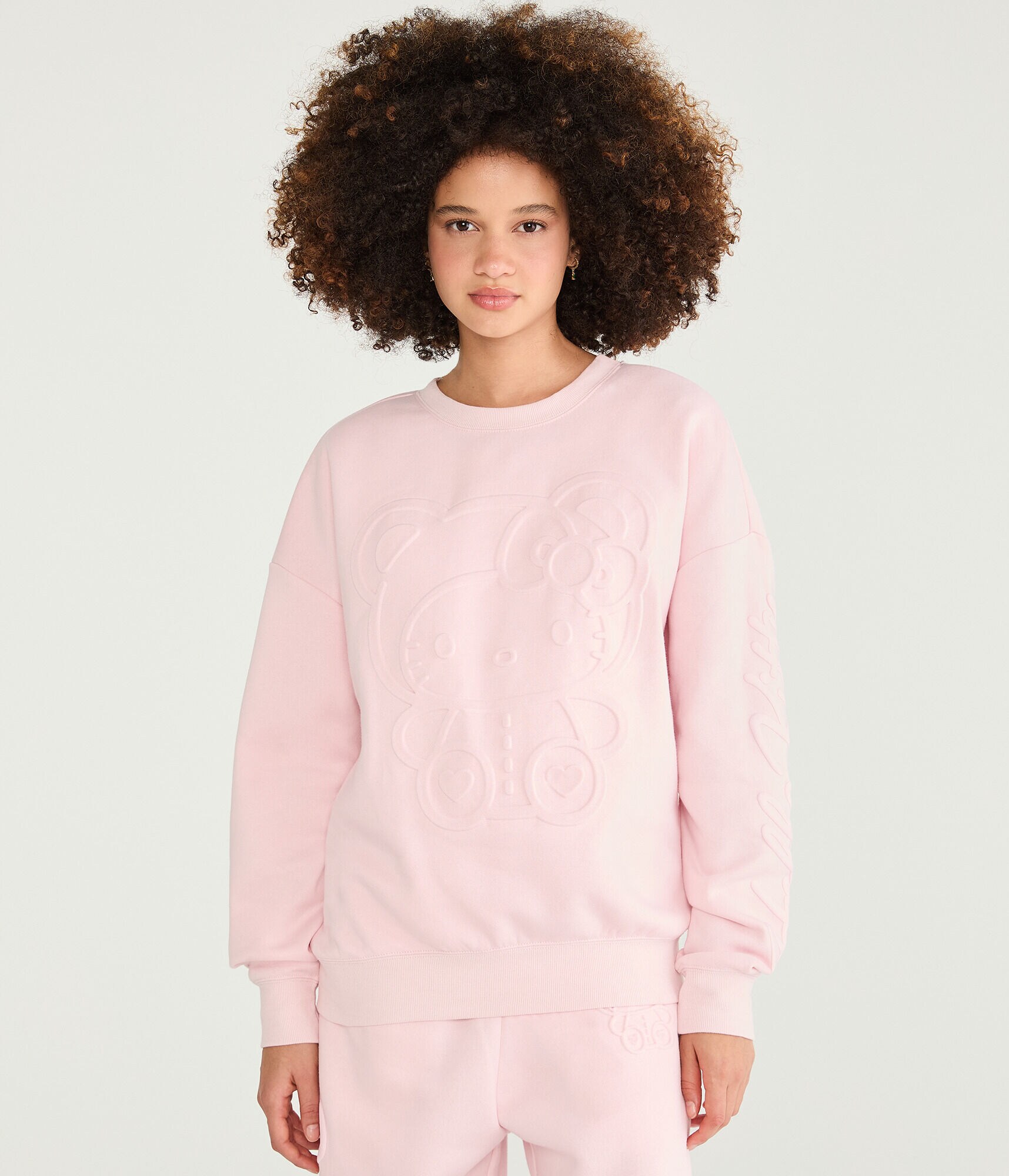 Hello Kitty | Aero Tonal Teddy Crew Sweatshirt