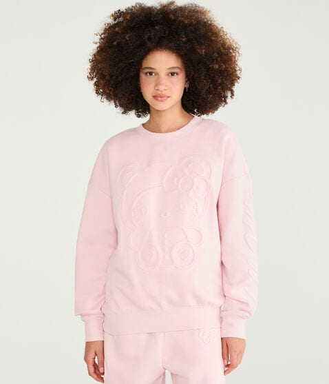 Hello Kitty | Aero Tonal Teddy Crew Sweatshirt Hello Kitty | Aero Tonal Teddy Crew Sweatshirt