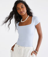 Seriously Soft Square-Neck Tee
