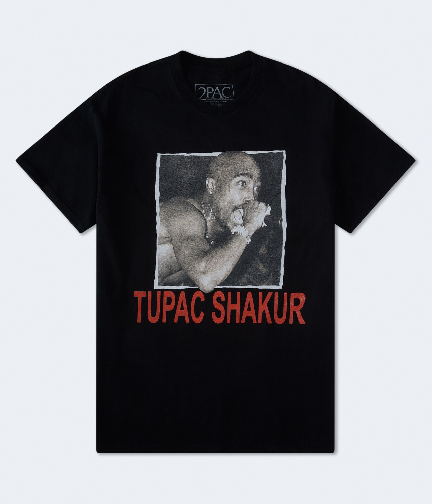 Tupac Shakur Mic Relaxed Graphic Tee