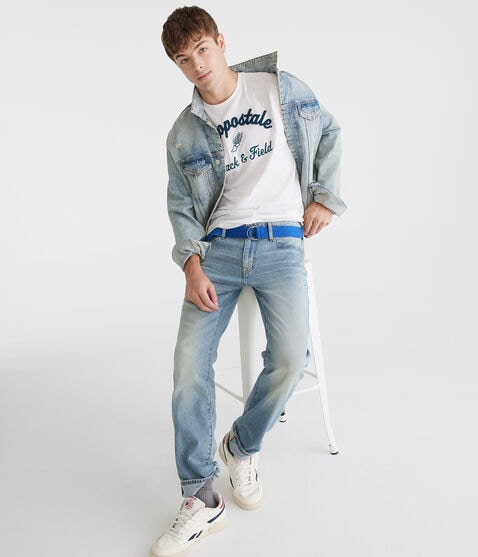 Aeropostale Track & Field Appliqué Graphic Tee