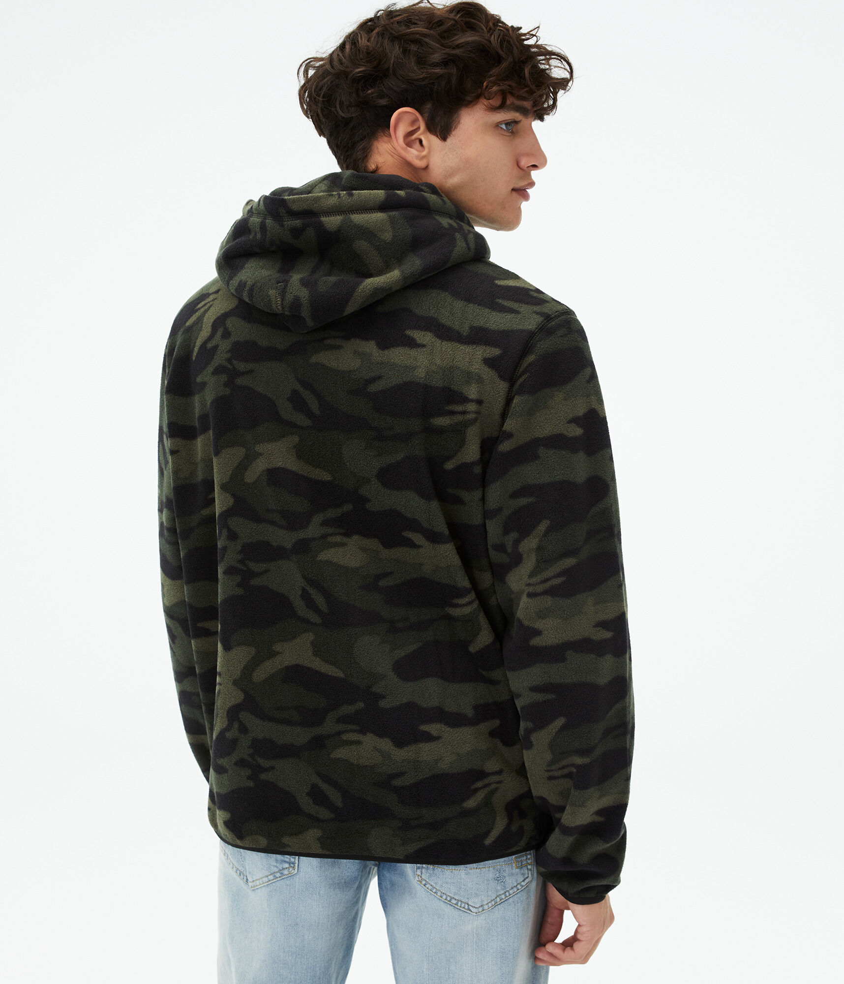 Camo Tonal Logo Polyfleece Pullover Hoodie