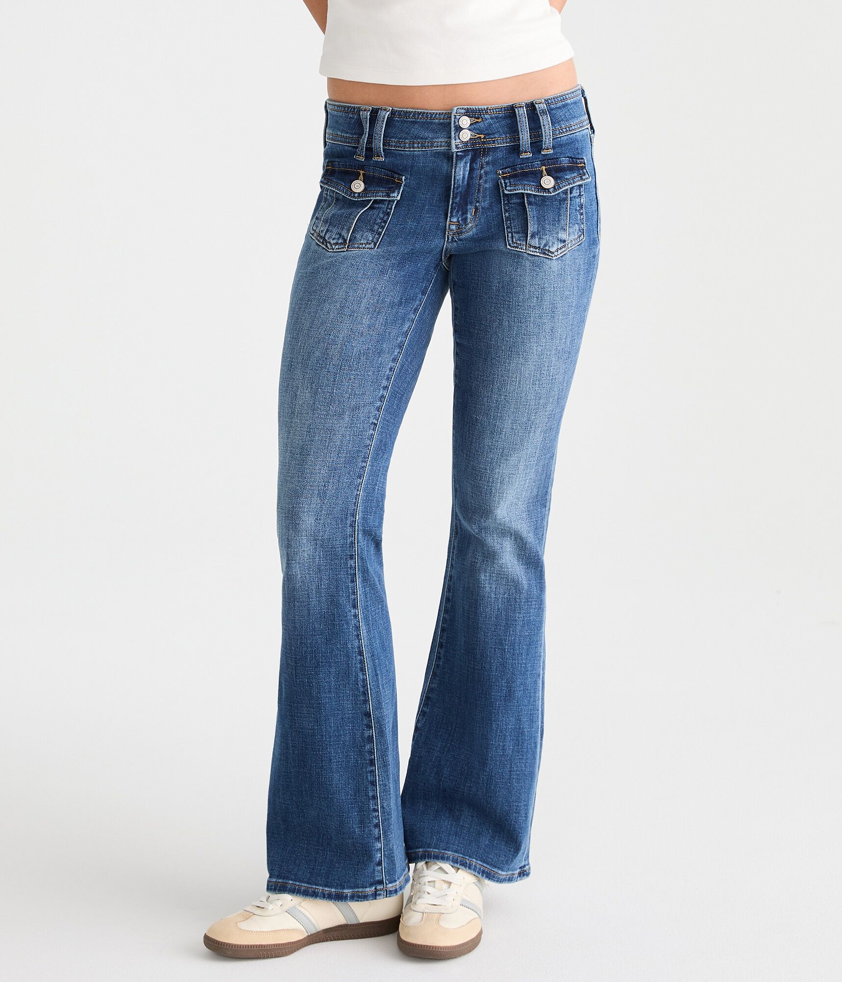 Low-Rise Flare Jean